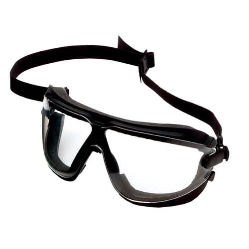 3M GoggleGear for Lexa, Large, Clear/Black Strap