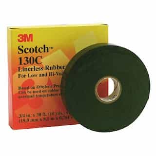30' x .75in Linerless Splicing Tapes, Black