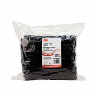 8'' Black Cable Tie, Bag of 1000