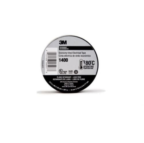1400 Economy Vinyl Electrical Tape, Black