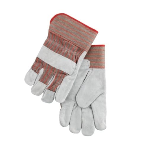 Large Gunn Pattern Leather Palm Gloves