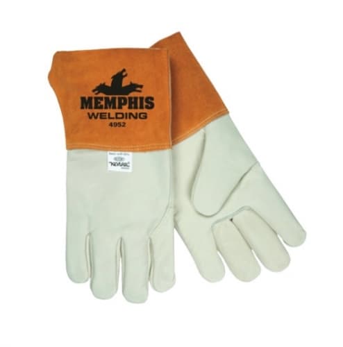 Memphis Glove Grain Cow Leather MIG/TIG Welders Gloves, Large