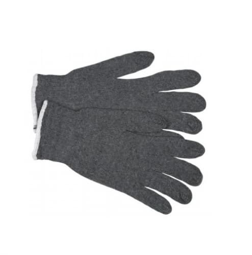 Light Weight String Knit Gloves, Gray, Large
