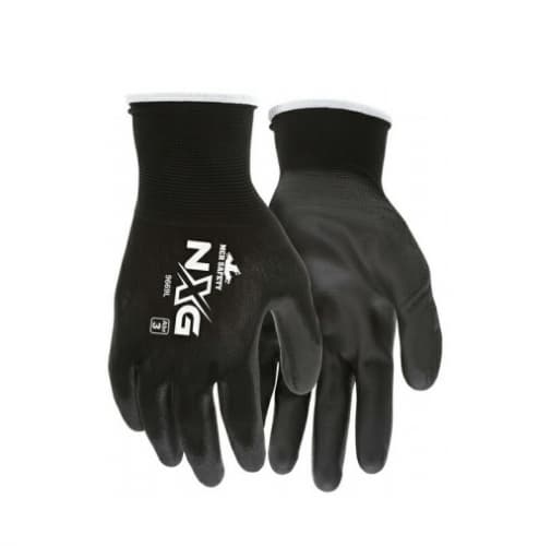 Polyurethane Coated Gloves, Black, Small