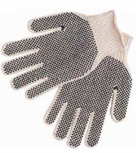 Large 7 Gauge PVC Dot String Knit Gloves