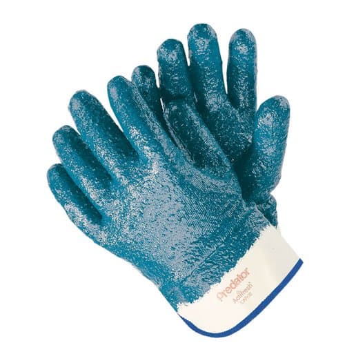 Large Blue Fully Coated Nitrile Coated Gloves