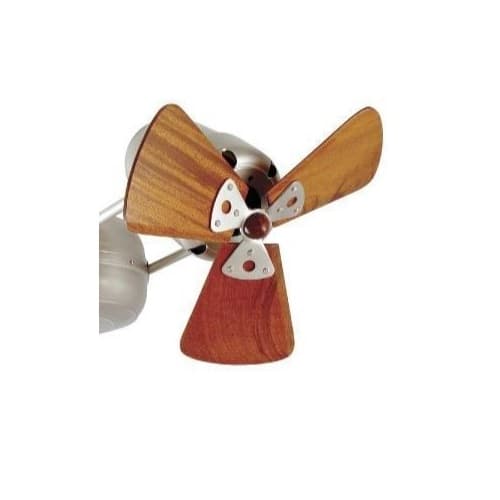 Matthews Fan Atlas-Wooden Fan Blade Set, Brushed Nickel (Motor Not Included)