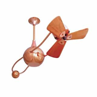 Matthews Fan 40-in 52W Brisa 2000 Ceiling Fan, AC, 3-Speed, 3-Wood Blades, Brushed Copper
