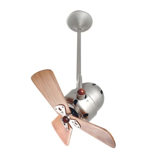 16-in 47W Bianca Direcional Ceiling Fan, AC, 3-Speed, 3-Wood Blades, Brushed Nickel