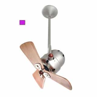 16-in 47W Bianca Direcional Ceiling Fan, AC, 3-Speed, 3-Wood Blades, Light Purple