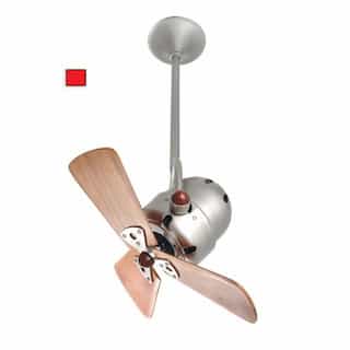 16-in 47W Bianca Direcional Ceiling Fan, AC, 3-Speed, 3-Wood Blades, Red