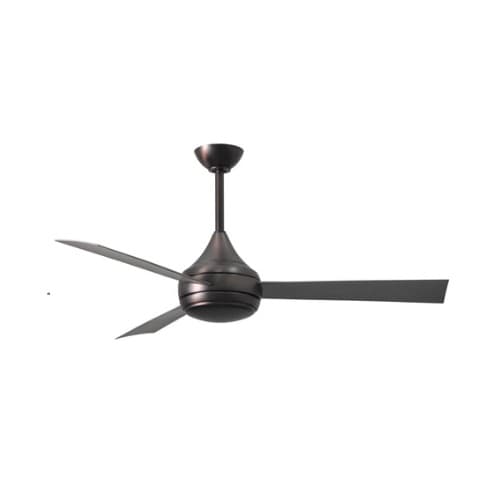52-in 58W Donaire Ceiling Fan w/Remote, AC, 3-Speed, 3-Stainless Blades, Brushed Bronze