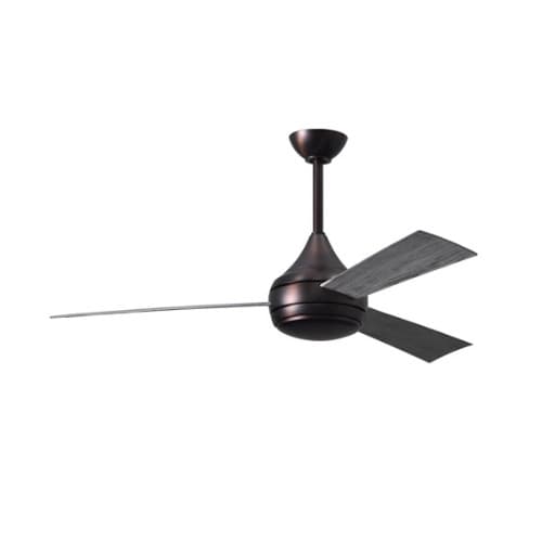 52-in 58W Donaire Ceiling Fan w/Remote, AC, 3-Speed, 3-Barn Wood Blades, Brushed Bronze
