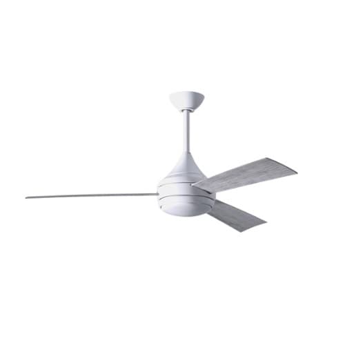 52-in 58W Donaire Ceiling Fan w/Remote, AC, 3-Speed, 3-Barn Wood Blades, Gloss White