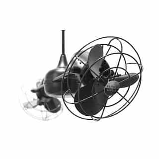 39-in 103W Duplo Dinamico Ceiling Fan, AC, 3-Speed, 6-Metal Blades, Black Nickel