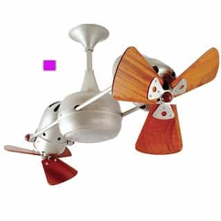 36-in 74W Duplo Dinamico Ceiling Fan, AC, 3-Speed, 6-Wood Blades, Light Purple
