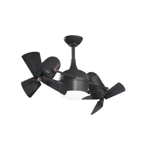 Matthews Fan 51-in 87W Dagny LK Rotational Fan w/ LED Light Kit , AC, 3-Speed, 3-Black Blades, Black