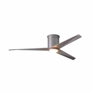56-in 35W Eliza-HLK Ceiling Fan w/Light, DC, 6-Speed, 3-Barn Wood Blade, Brushed Nickel