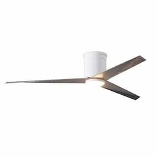 Matthews Fan 56-in 35W Eliza-HLK Ceiling Fan w/Light, DC, 6-Speed, 3-Old Oak Blade, Gloss White