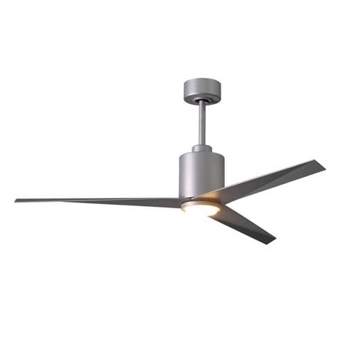 56-in 31W Eliza-LK Ceiling Fan w/Light, DC, 6-Speed, 3-Brush Nickel Blade, Brushed Nickel