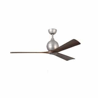 Matthews Fan 60-in 31W Irene-3 Ceiling Fan w/Remote, DC, 6-Speed, 3-Walnut Blades, Brushed Nickel