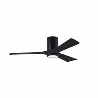 Matthews Fan 52-in 32W Irene LK Ceiling Fan w/ LED Light Kit, DC, 6-Speed, 3-Black Blades, Black
