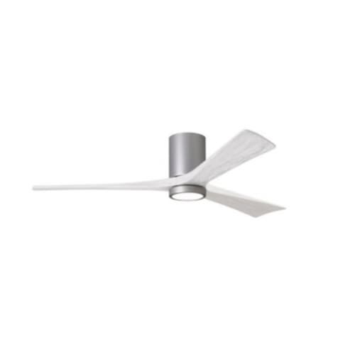 60-in 30W Irene LK Ceiling Fan w/ LED Light Kit, DC, 6-Speed, 3-White Blades, Nickel