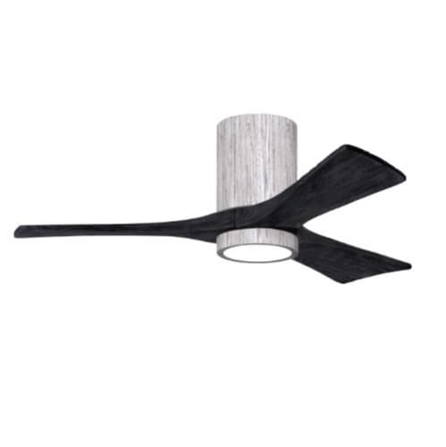 42-in 17W Irene-3H Ceiling Fan w/ Light Kit, Black Blades, Barn Wood
