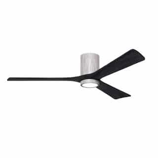 60-in 30W Irene-3H Ceiling Fan w/ Light Kit, Black Blades, Barn Wood