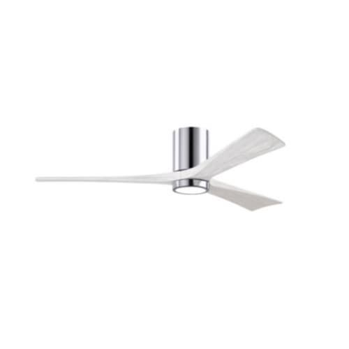 60-in 30W Irene LK Ceiling Fan w/ LED Light Kit, DC, 6-Speed, 3-White Blades, Chrome