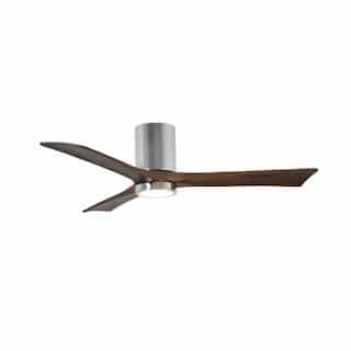 Matthews Fan 60-in 30W Irene-3HLK Ceiling Fan w/Light, DC, 6-Speed, 3-Walnut Blades, Polished Chrome