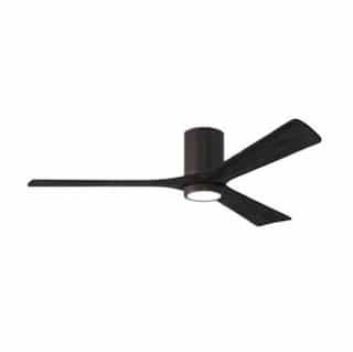 Matthews Fan 52-in 32W Irene LK Ceiling Fan w/ LED Light Kit, DC, 6-Speed, 3-Black Blades, Bronze