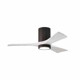Matthews Fan 42-in 17W Irene LK Ceiling Fan w/ LED Light Kit, DC, 6-Speed, 3-White Blades, Bronze