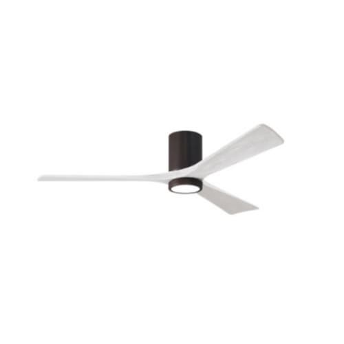 Matthews Fan 60-in 30W Irene LK Ceiling Fan w/ LED Light Kit, DC, 6-Speed, 3-White Blades, Bronze