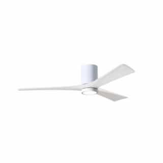 Matthews Fan 60-in 30W Irene LK Ceiling Fan w/ LED Light Kit, DC, 6-Speed, 3-White Blades, White