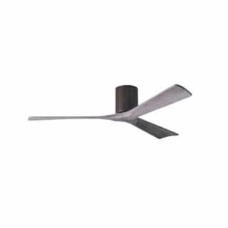 60-in 32W Irene-3H Ceiling Fan w/Remote, DC, 6-Speed, 3-Barn Wood Blades, Textured Bronze