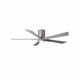 Matthews Fan 52-in 31W Irene-5HLK Ceiling Fan w/Light, DC, 6-Speed, 5-Barn Wood Blades, Brushed Nickel
