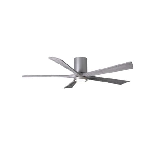 Matthews Fan 60-in 30W Irene-5HLK Ceiling Fan w/Light, DC, 6-Speed, 5-Barn Wood Blades, Brushed Nickel