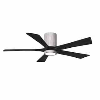 52-in 31W Irene-5H Ceiling Fan w/ Light Kit, Black Blades, Barn Wood