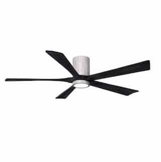60-in 30W Irene-5H Ceiling Fan w/ Light Kit, Black Blades, Barn Wood