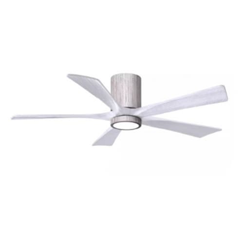 52-in 31W Irene-5H Ceiling Fan w/ Light Kit, White Blades, Barn Wood