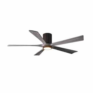 Matthews Fan 52-in 31W Irene-5HLK Ceiling Fan w/Light, DC, 6-Speed, 5-Barn Wood Blade, Textured Bronze