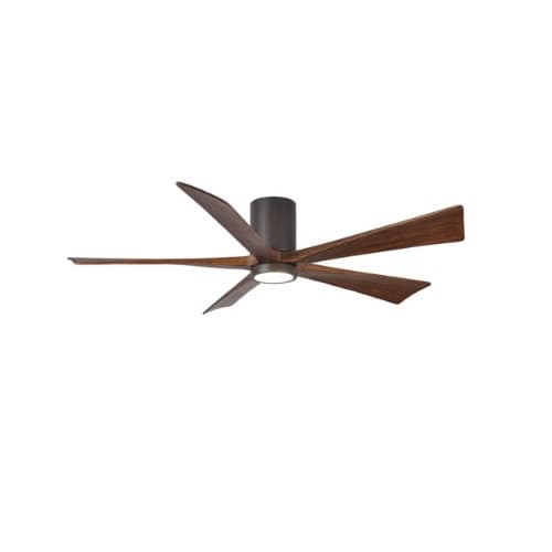 42-in 31W Irene-5HLK Ceiling Fan w/Light, DC, 6-Speed, 5-Walnut Blades, Textured Bronze
