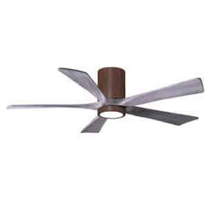52-in 31W Irene-5H Ceiling Fan w/ Light Kit, Barn Wood Blades, Walnut