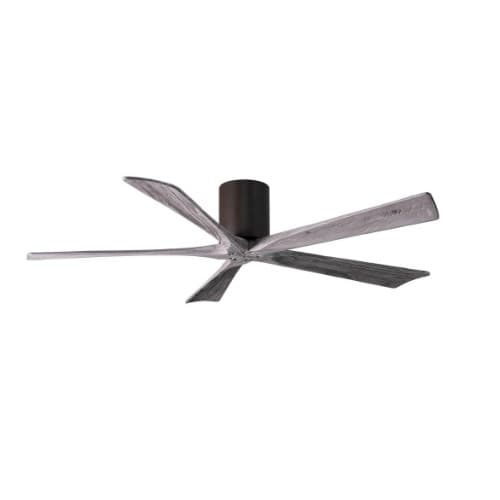 60-in 31W Irene-5H Ceiling Fan w/Remote, DC, 6-Speed, 5-Barn Wood Blades, Textured Bronze