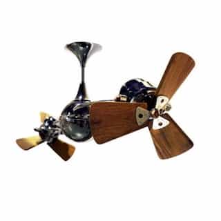 62-in 91W Italo Ventania Ceiling Fan, AC, 3-Speed, 6-Wood Blades, Black Nickel