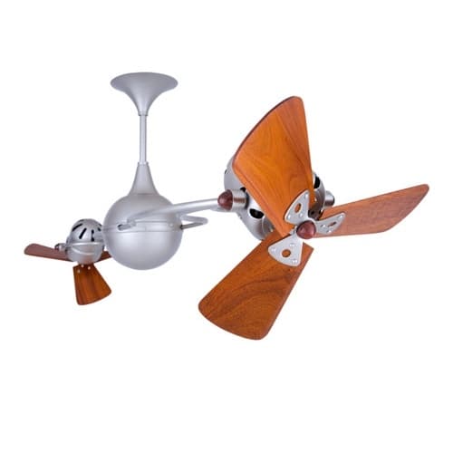62-in 91W Italo Ventania Ceiling Fan, AC, 3-Speed, 6-Wood Blades, Brushed Nickel
