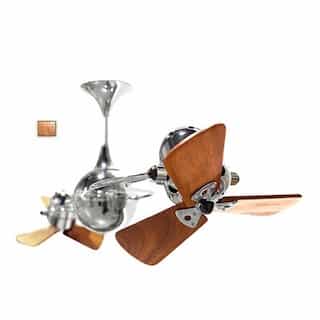 Matthews Fan 62-in 91W Italo Ventania Ceiling Fan, AC, 3-Speed, 6-Wood Blades, Polished Copper