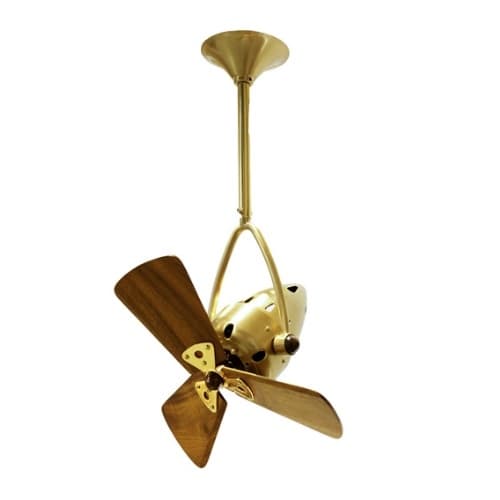 16-in 46W Jarold Direcional Ceiling Fan, AC, 3-Speed, 3-Wood Blades, Brushed Copper
