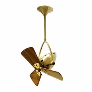 Matthews Fan 16-in 46W Jarold Direcional Ceiling Fan, AC, 3-Speed, 3-Wood Blades, Brushed Copper